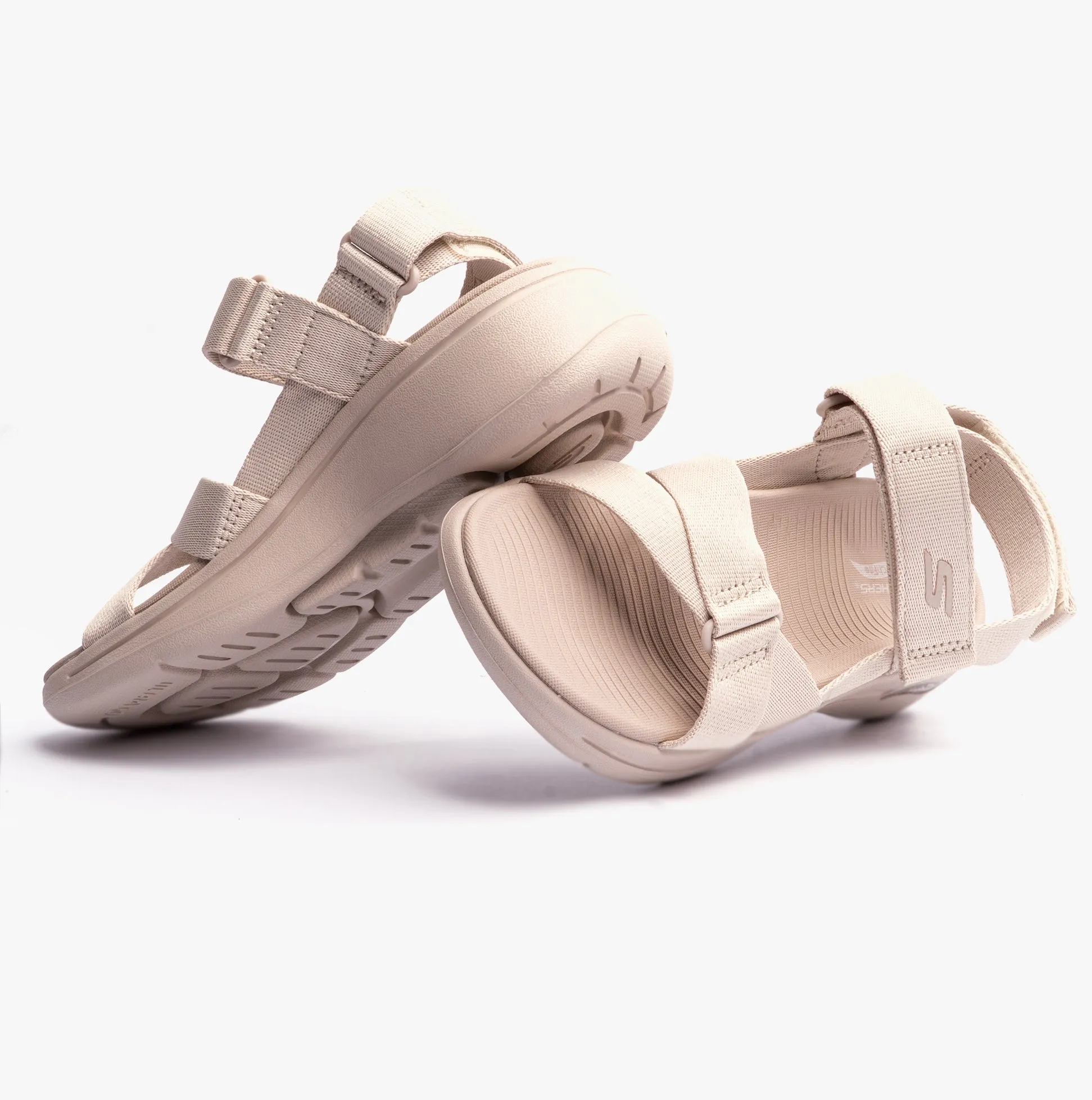 140808/NAT GO WALK ARCH FIT SANDAL - ATTRACT Womens Sandals Natural/Purple