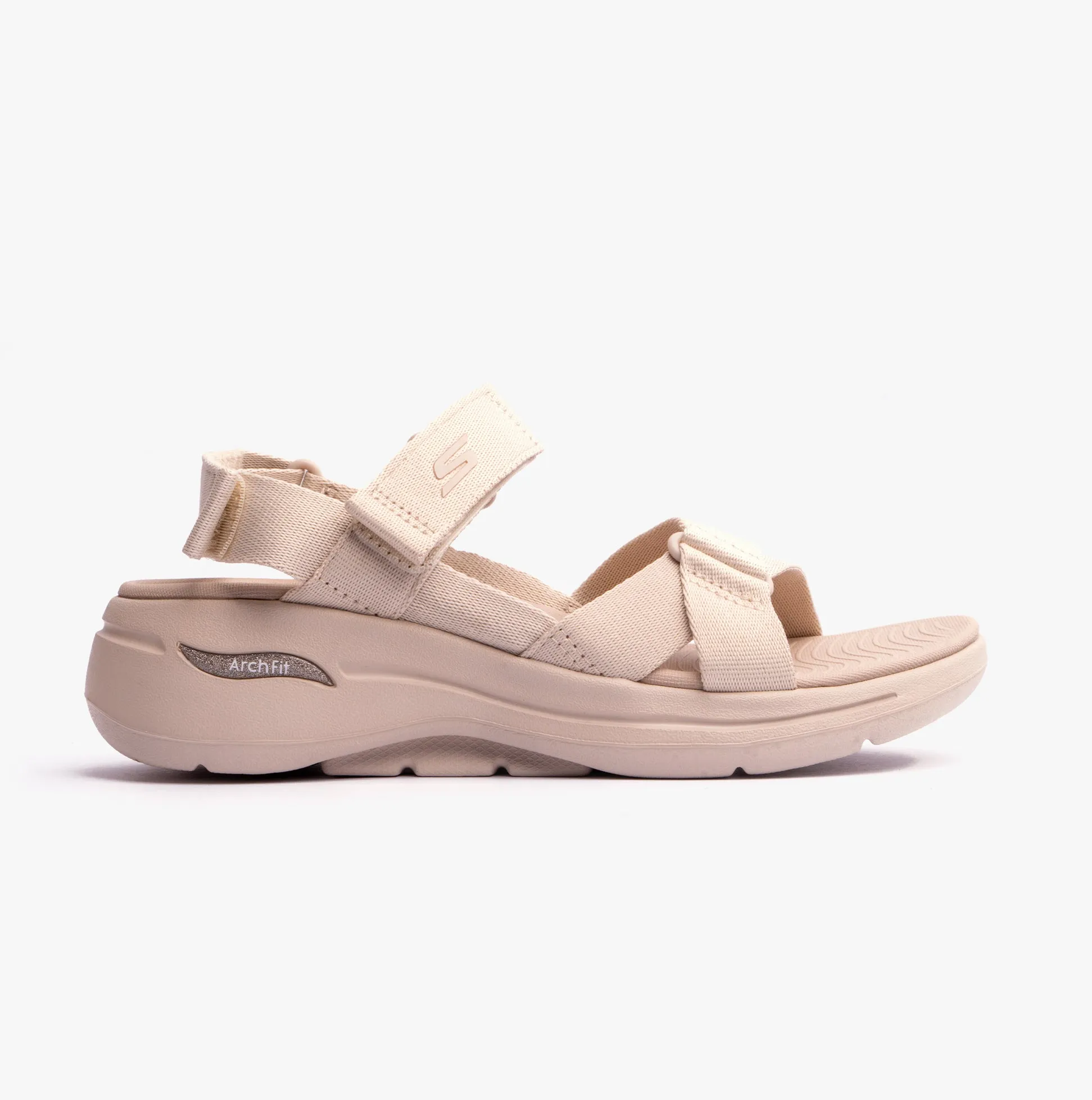 140808/NAT GO WALK ARCH FIT SANDAL - ATTRACT Womens Sandals Natural/Purple