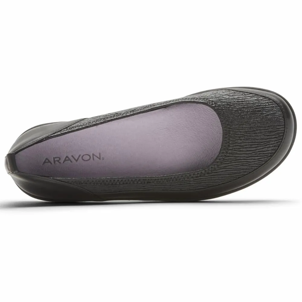 Aravon QUINN BALLET FLAT BLACK