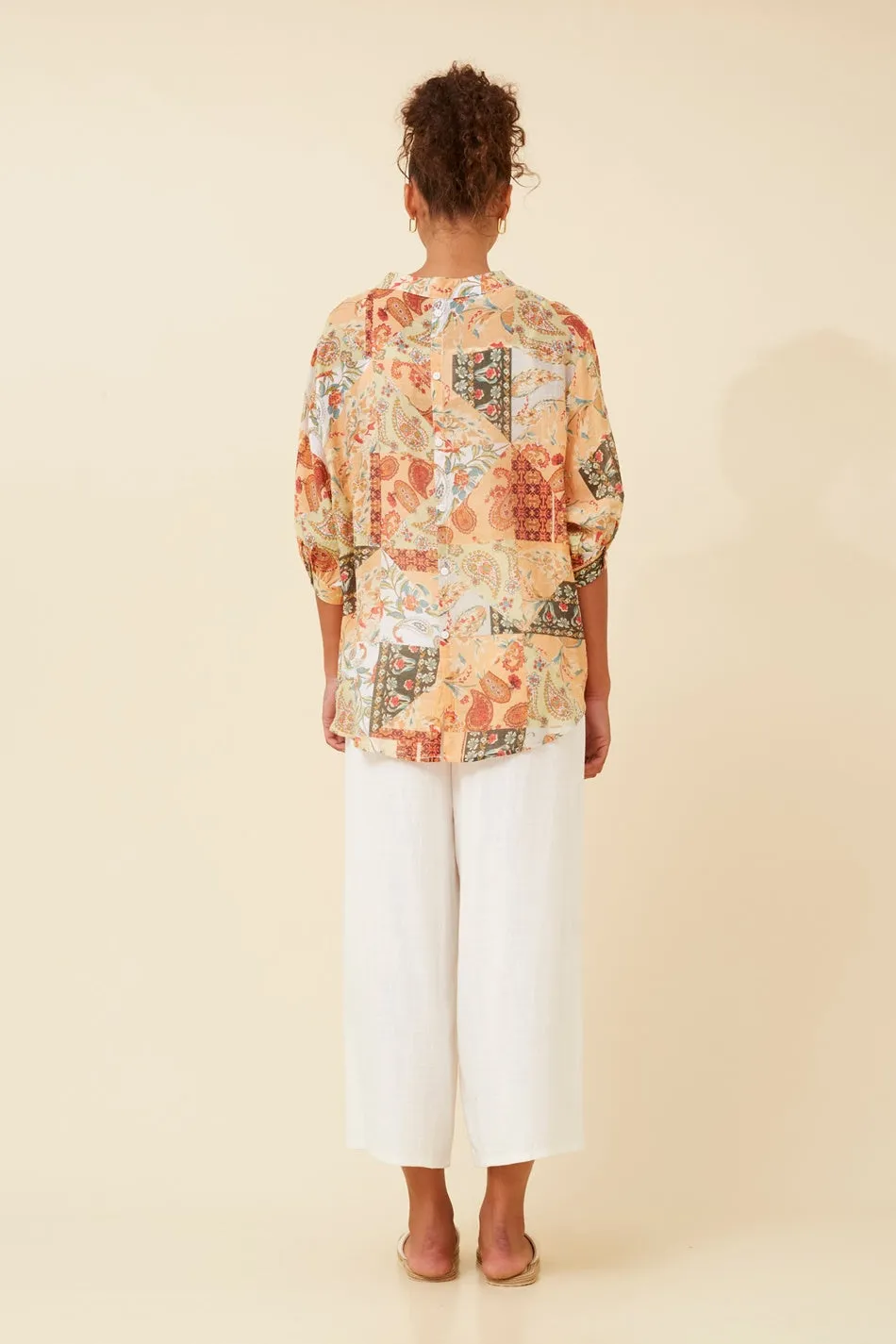 BELINA PAISLEY PRINT TOP
