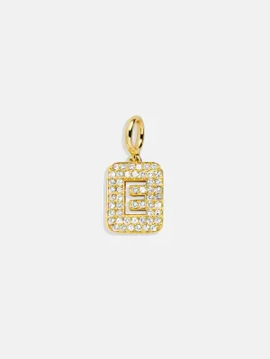 Block Pavé Initial Cluster Charm - E