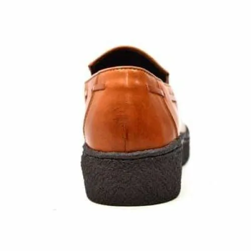 British Walkers Playboy Cruise Men's Cognac Leather Slip On