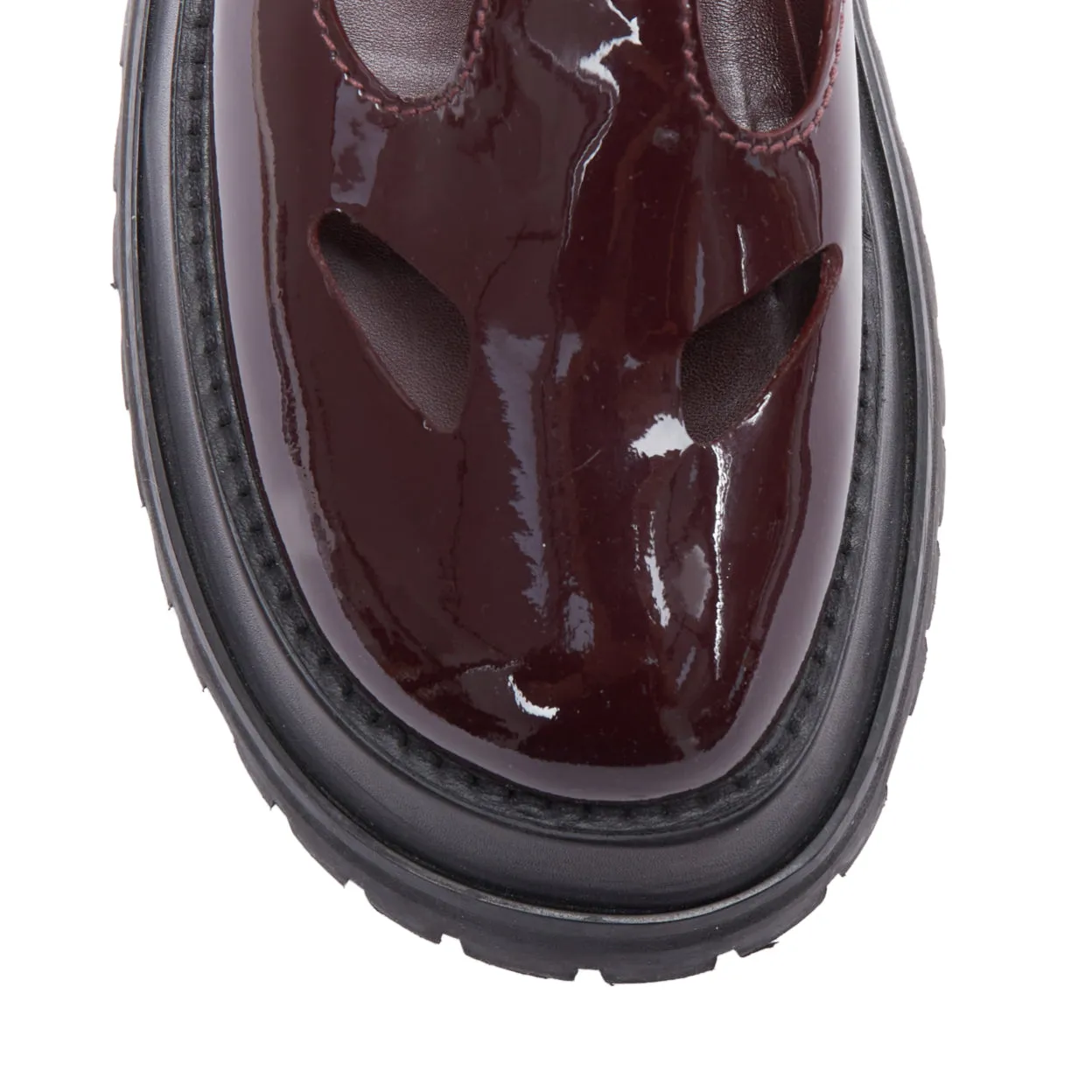 Burberry Aldwych Star Patent Maryjane Platform Shoes