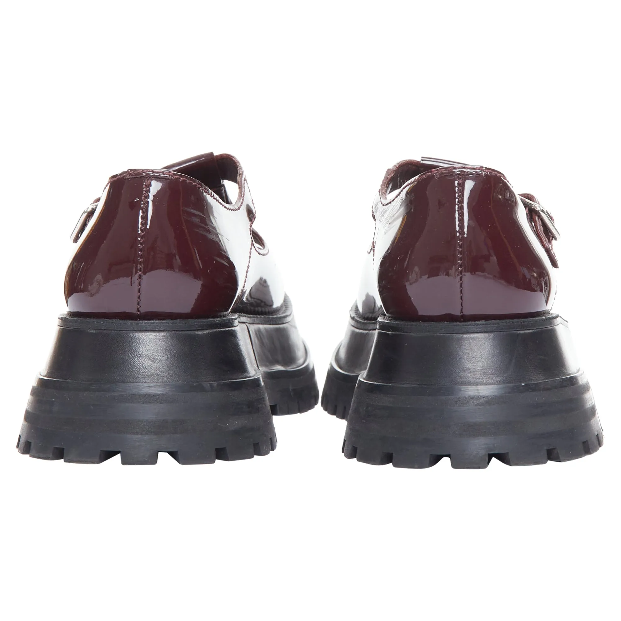 Burberry Aldwych Star Patent Maryjane Platform Shoes