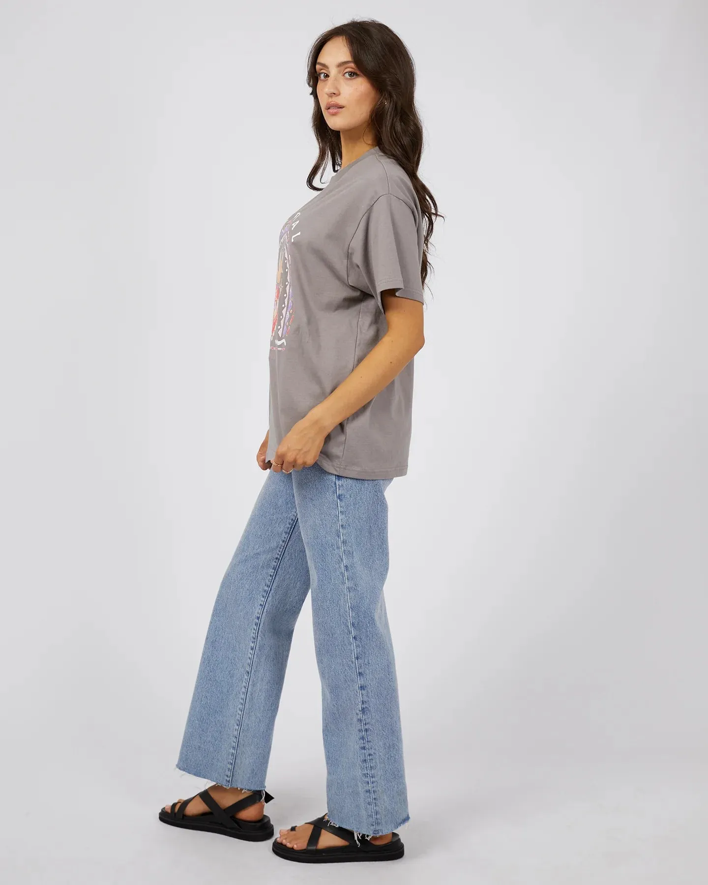 Celestial Oversized Tee Charcoal