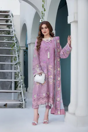 CHIFFON EMBROIDERED FORMAL DRESS BY ALEEZAY 14