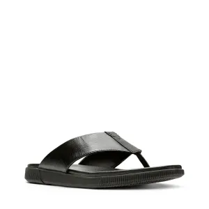 Clarks Mens "Vine" Oak Black - Sandal
