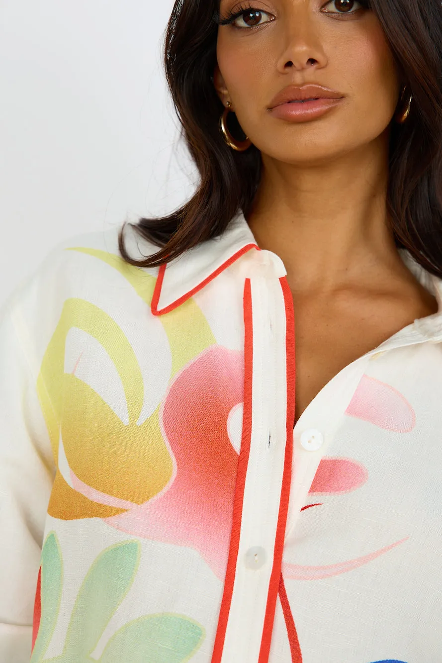 C/MEO COLLECTIVE  HYPERREAL SHIRT ABSTRACTION PRINT