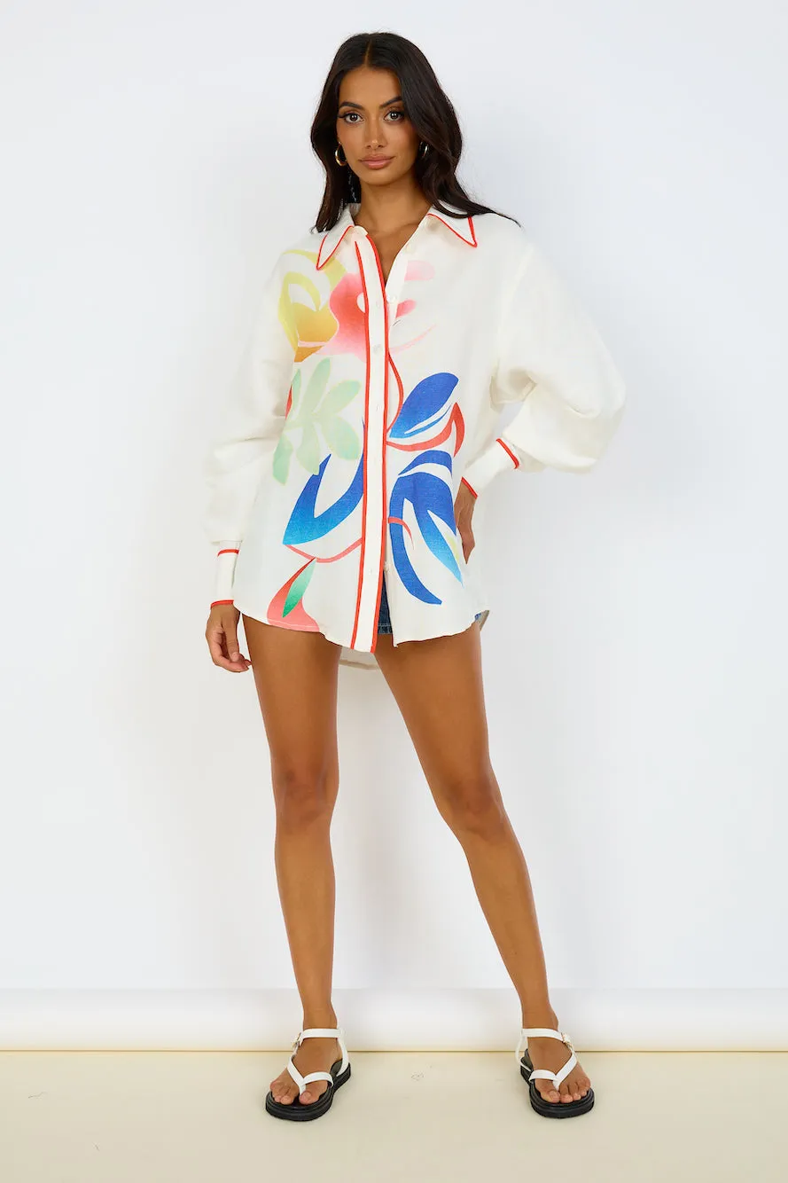 C/MEO COLLECTIVE  HYPERREAL SHIRT ABSTRACTION PRINT