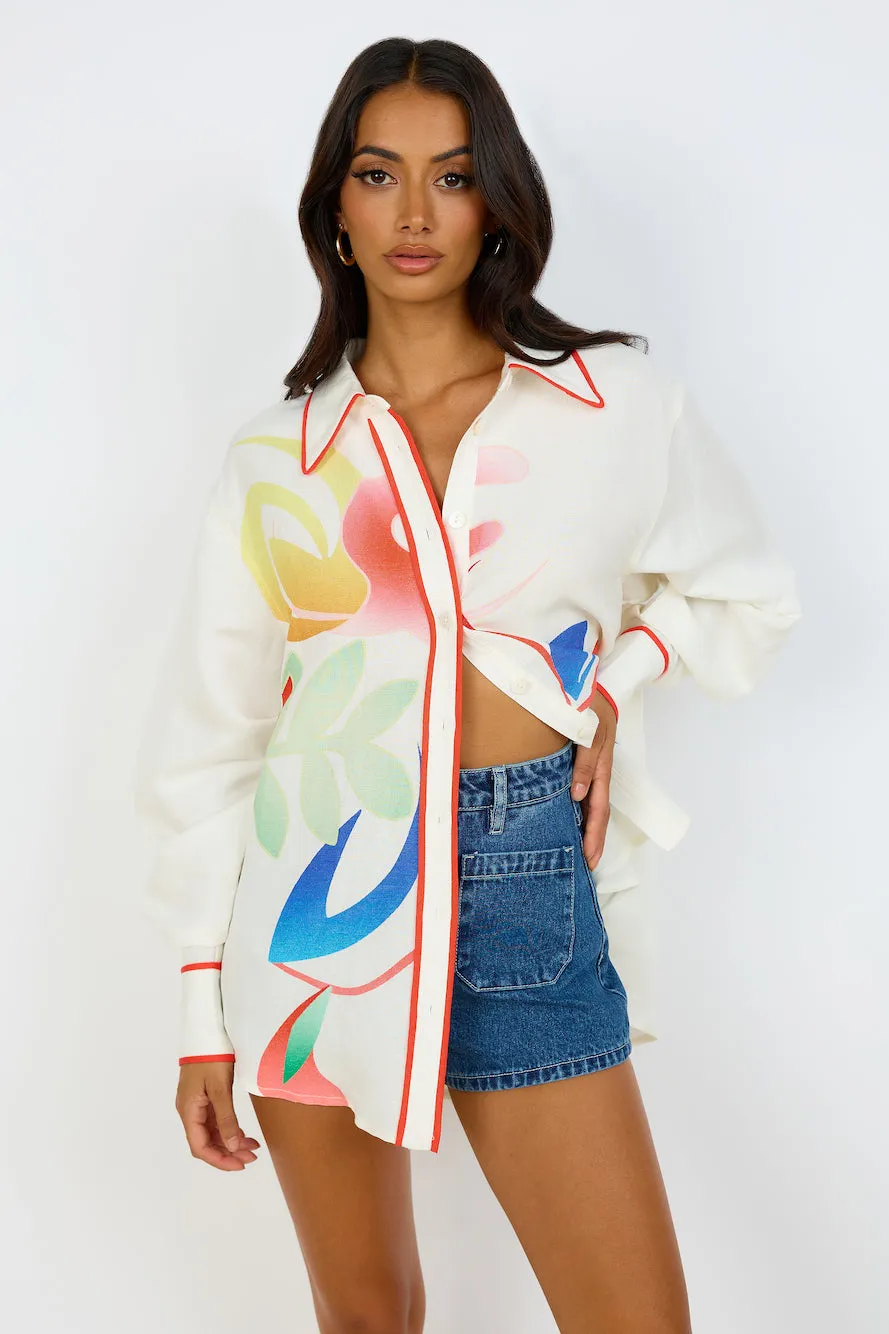 C/MEO COLLECTIVE  HYPERREAL SHIRT ABSTRACTION PRINT