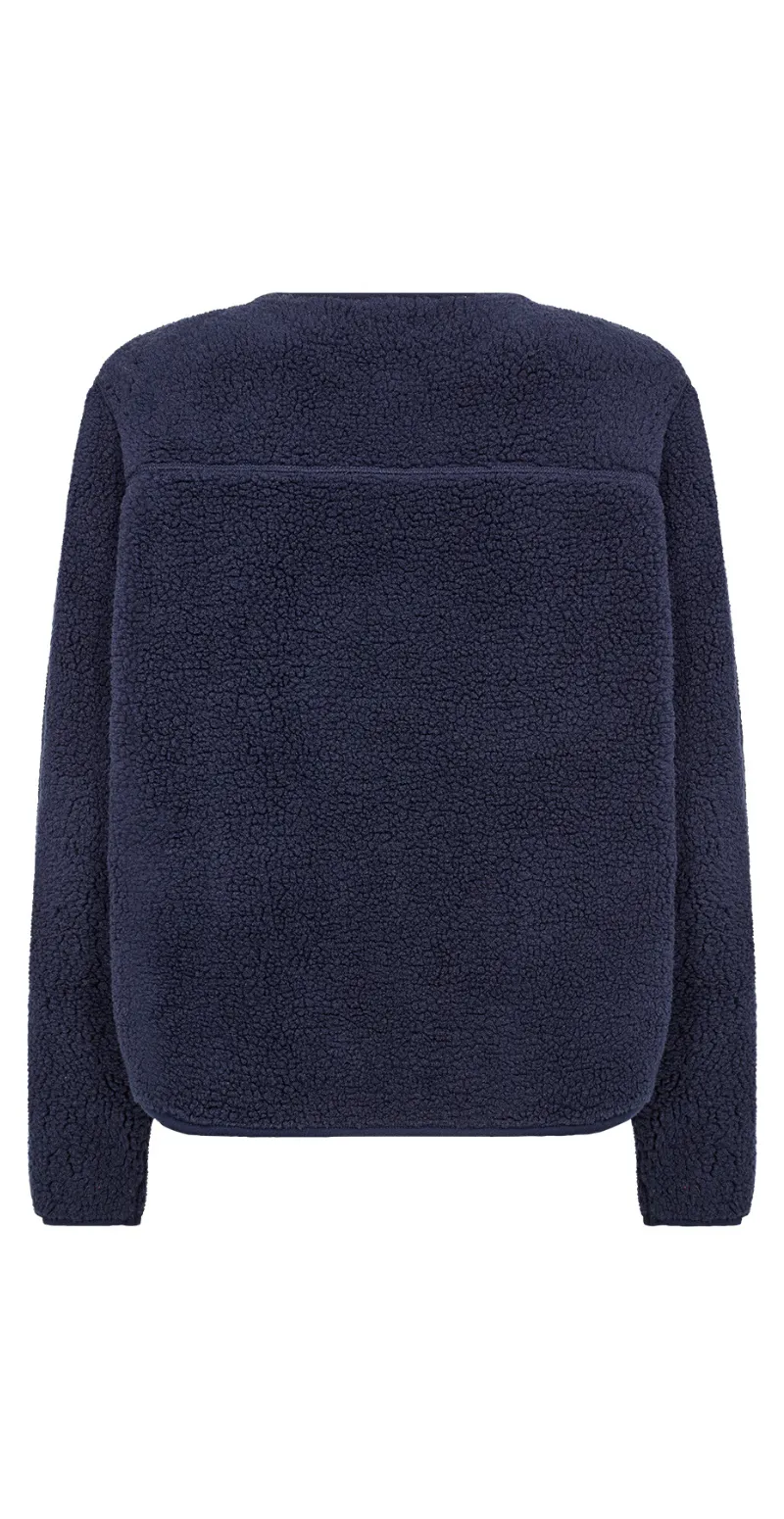 Darla teddy cardigan navy
