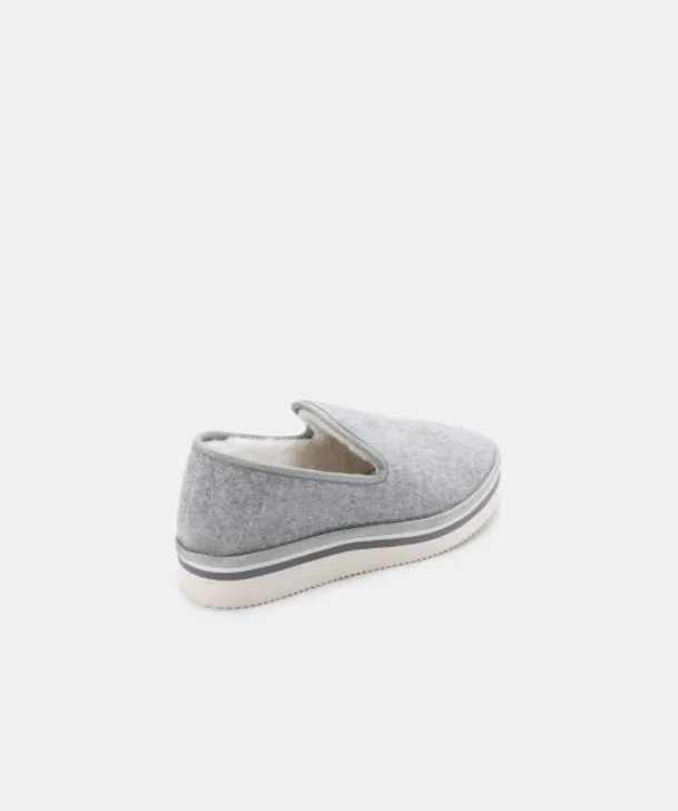 DOLCE VITA | HERVE SLIPPERS IN GREY FELT