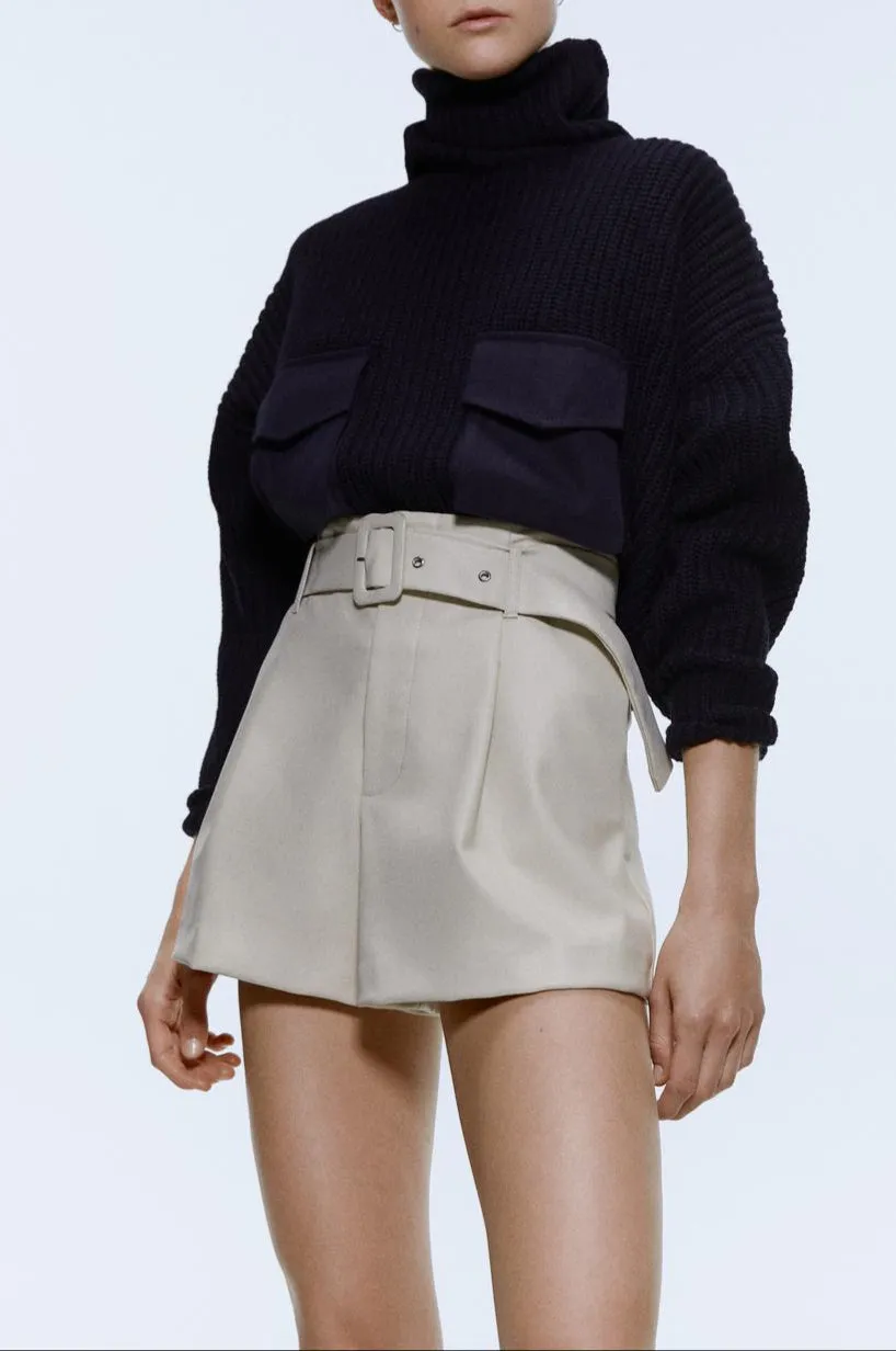 Fashion Leather Shorts