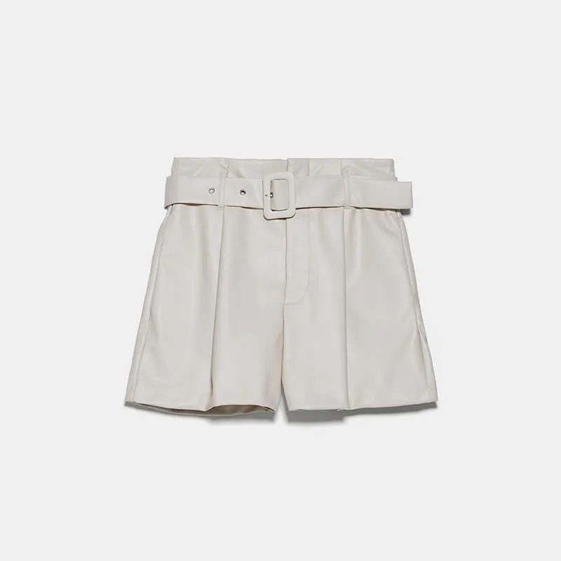 Fashion Leather Shorts