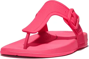 FitFlop Women's Iqushion Iridescent Adjustable Buckle Flip-Flops Wedge Sandal