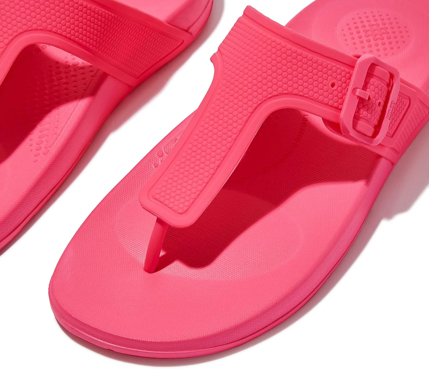 FitFlop Women's Iqushion Iridescent Adjustable Buckle Flip-Flops Wedge Sandal