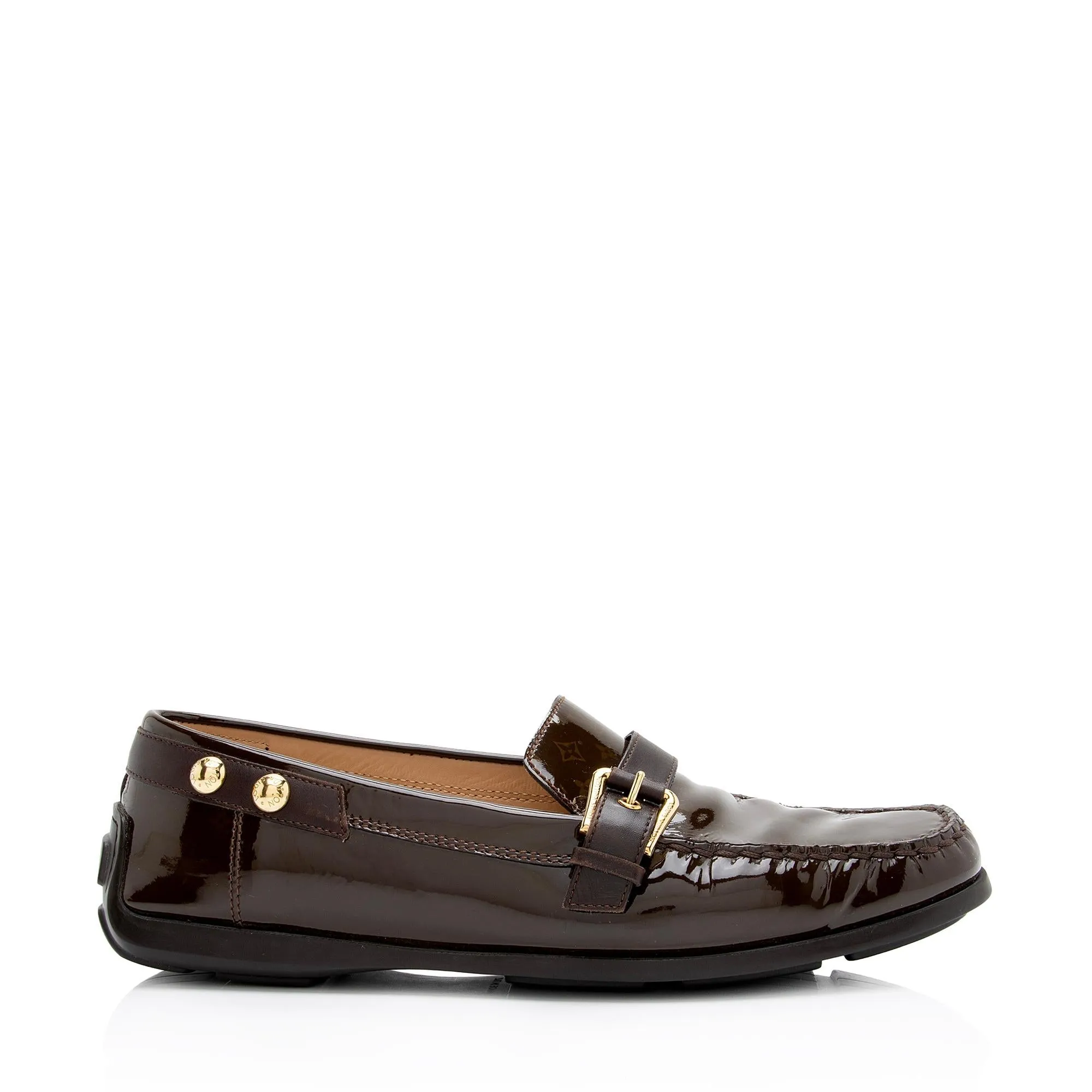 Louis Vuitton Monogram Patent Leather Loafers - Size 10 / 40 (SHF-22977)