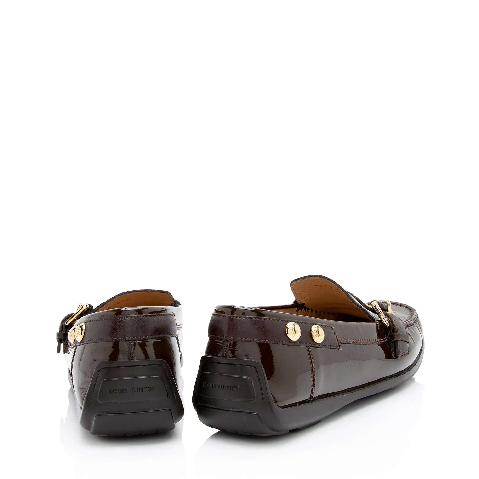 Louis Vuitton Monogram Patent Leather Loafers - Size 10 / 40 (SHF-22977)