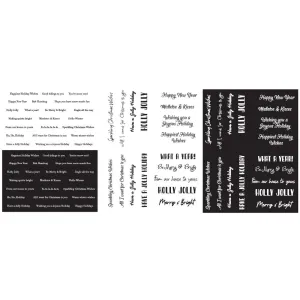 Maker Forte Simple Sayings Cardstock 8.5"X5.5" 3 pack - Modern Christmas