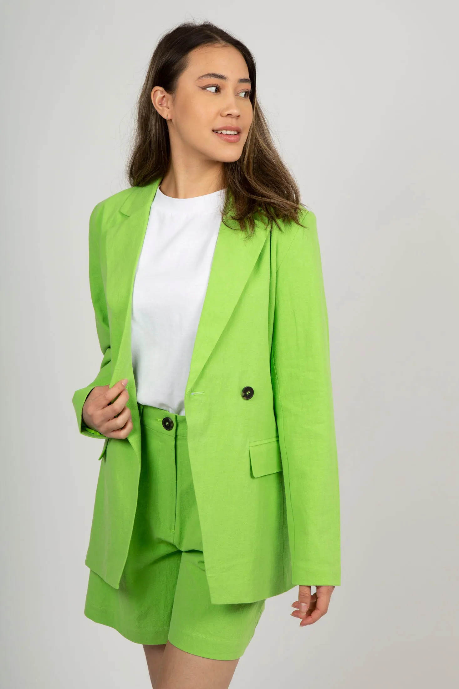 Malvina-Ida LS Blazer - Greenery