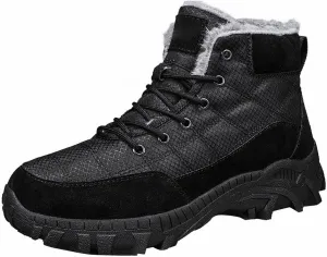 Mens Work Boots Slip On Hiking Sneakers Women's Slip On Warm Womens Working Shoes Steel Toe Slip On Platform Shoes Lightweight Comfortable Hike Grounded Footwear