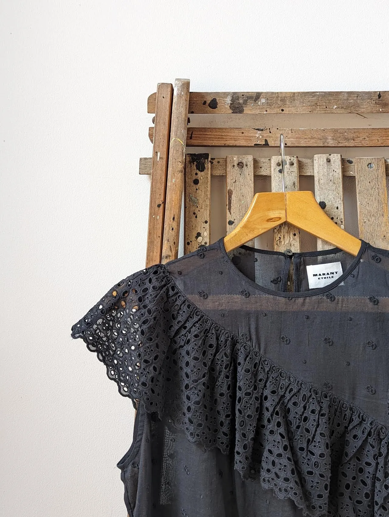 Sorani Black Ruffle Blouse