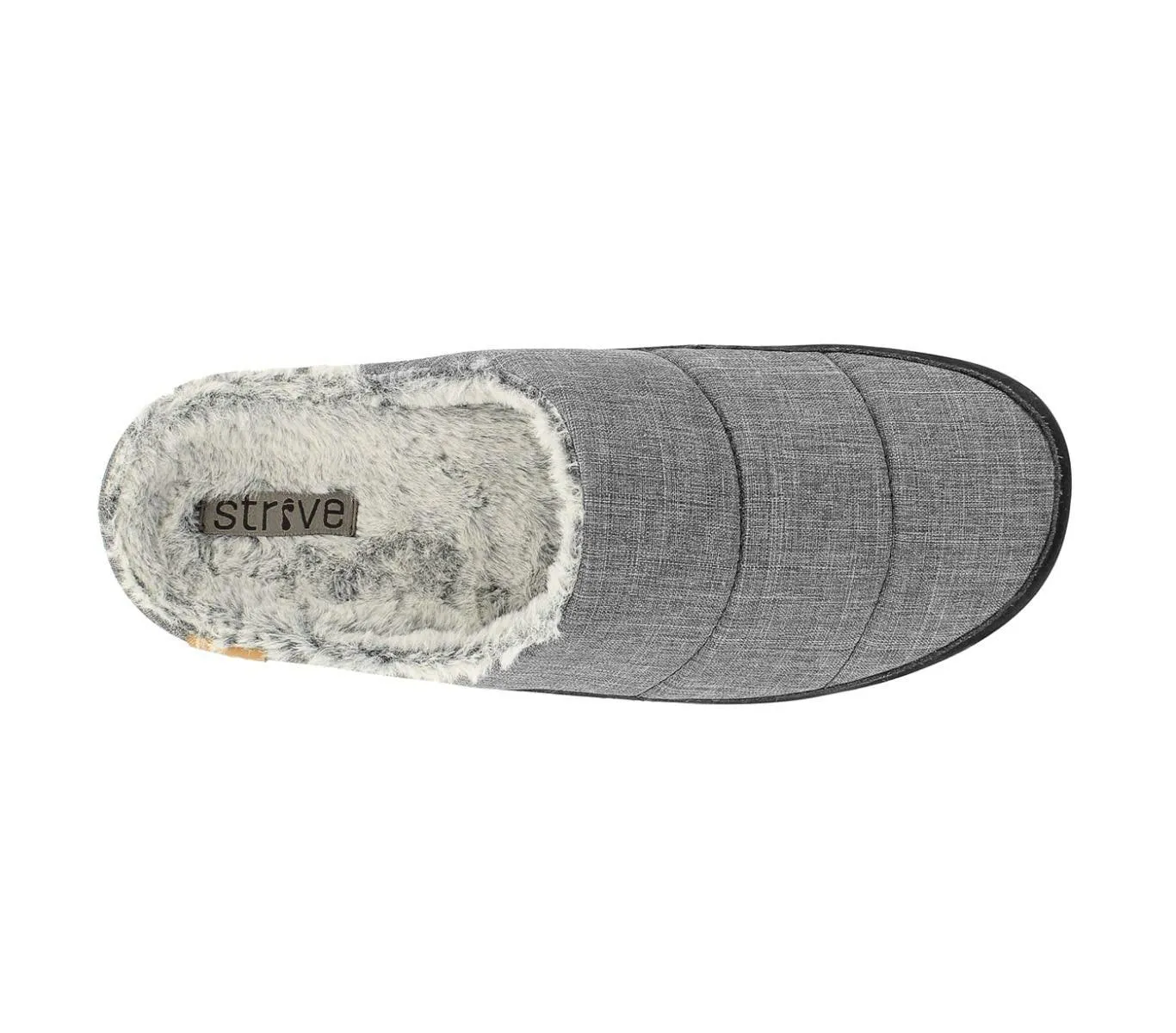 Strive Men's Grey Vancouver Size 12  Nylon Orthotic Slipper
