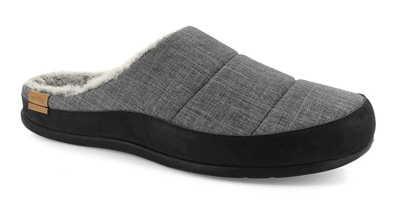 Strive Men's Grey Vancouver Size 12  Nylon Orthotic Slipper