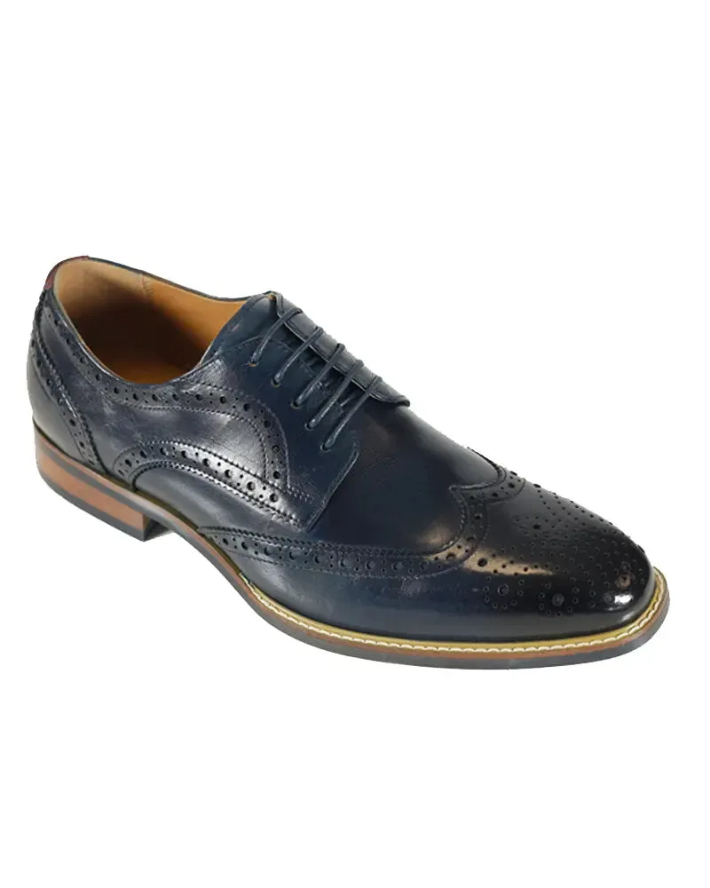Venezia Derby Brogues - Navy