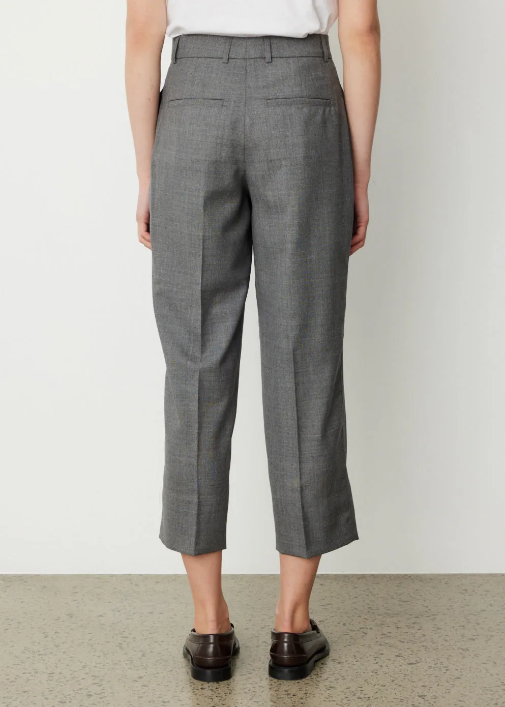 Wide Carrot Fit Trousers